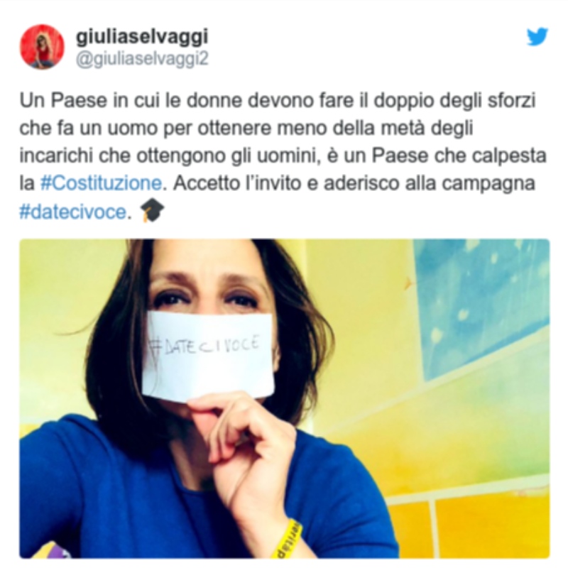 Dateci Voce: Mulheres italianas exigem voz na luta do Covid-19