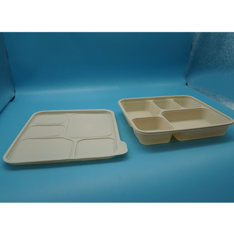 compartimento hermético para microondas takeaway embalagens biodegradáveis ​​de alimentos armazenamento de alimentos recipientes para alimentos descartáveis